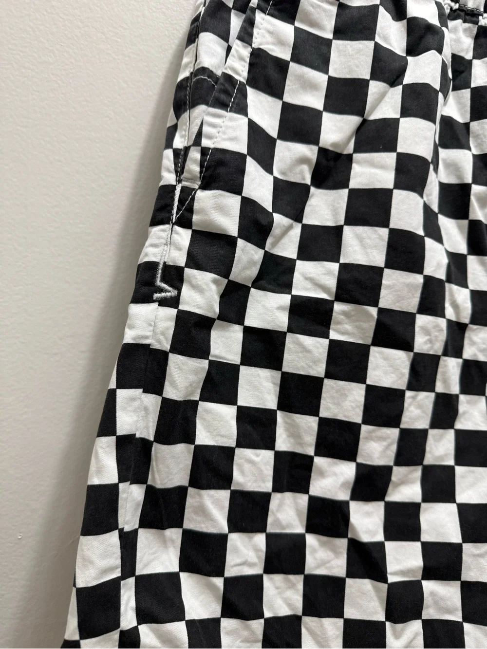 Vans Range Relaxed Elastic Shorts Checkered Large